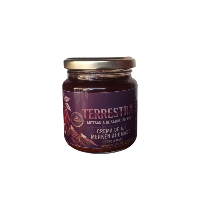 Crema Gourmet Premium de merkén ahumado de 220 gramos