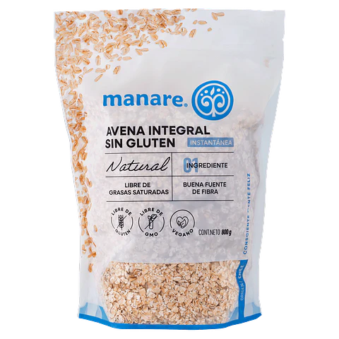 AVENA INSTANTANEA SIN GLUTEN 800 Gr