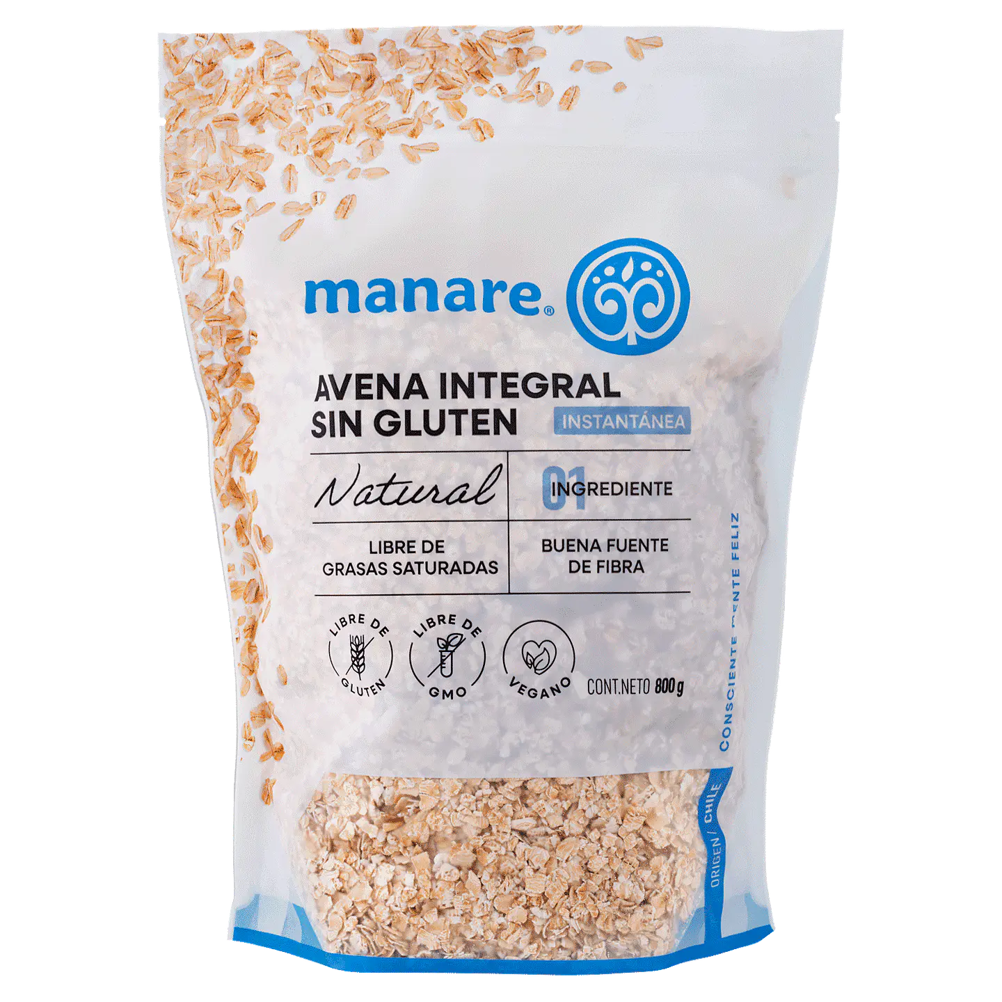AVENA INSTANTANEA SIN GLUTEN 800 Gr 1