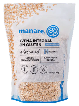 AVENA INSTANTANEA SIN GLUTEN 800 Gr