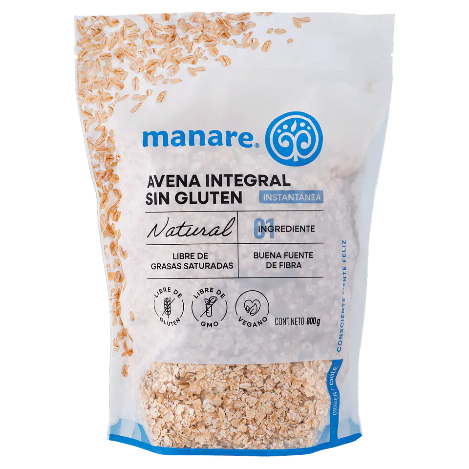 AVENA INSTANTANEA SIN GLUTEN 800 Gr 1