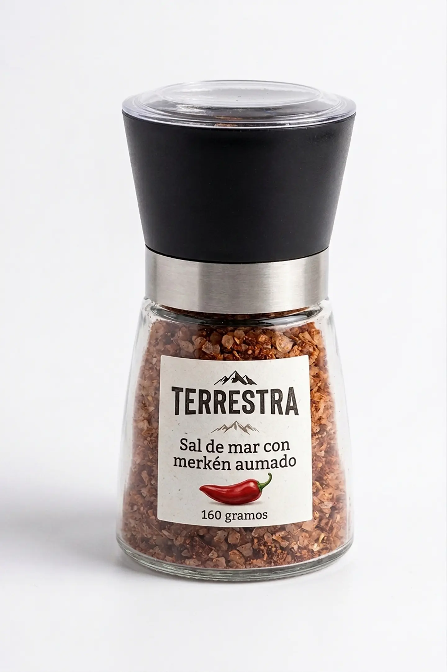Sal de Mar Gourmet con merkén ahumado de 160 gramos 1
