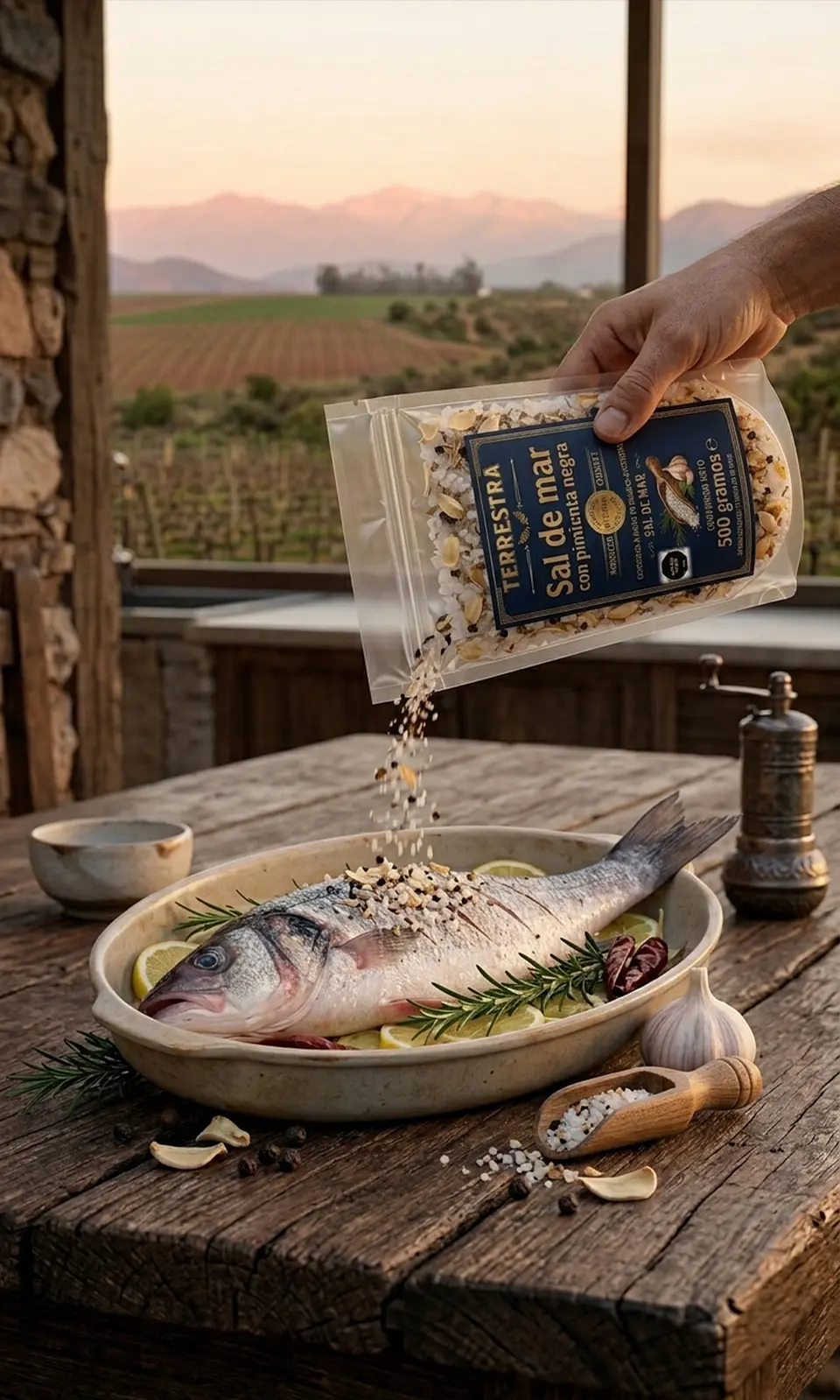 Sal de Mar Gourmet con pimienta negra de 500 gramos 3