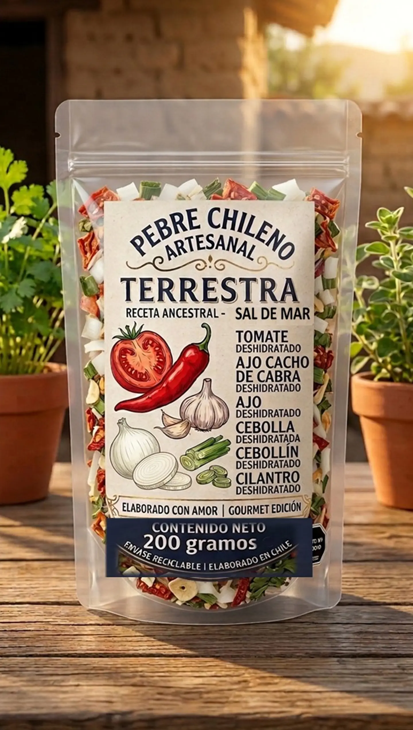 Pebre Deshidratado de 200 gramos  1