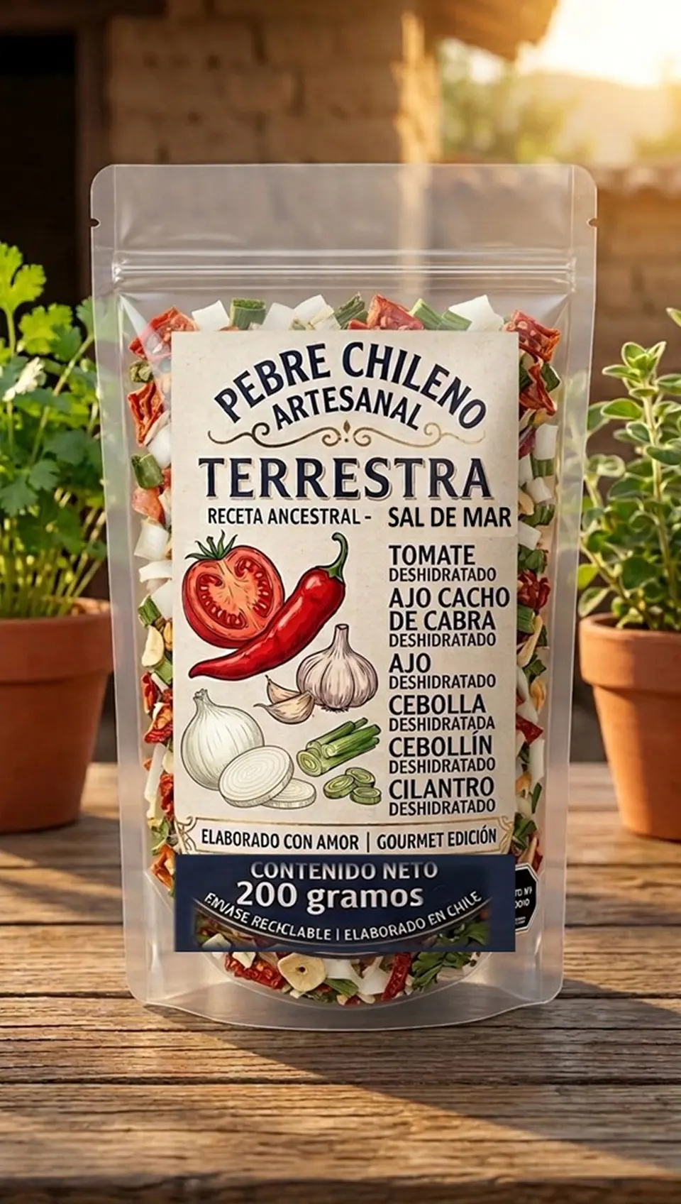 Pebre Deshidratado de 200 gramos  1