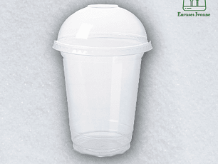 Vaso PET 16oz con tapa domo (PRAHA)