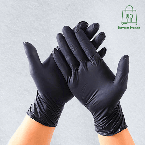 Guante antimicrobiano Negro 1