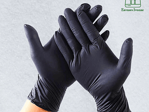 Guante antimicrobiano Negro