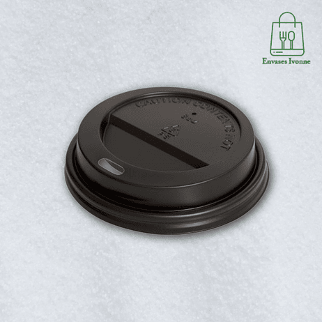 Tapa vaso polipapel 12oz negra tugou 1