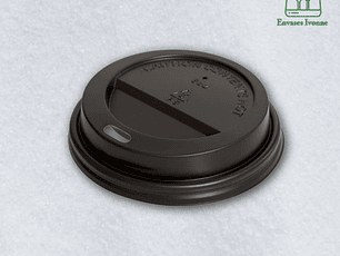 Tapa vaso polipapel 12oz negra tugou