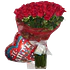 Florero 50 Rosas más Globo Metálico Grande | Envía Amor Incondicional