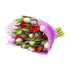 Bouquet de 30 tulipanes | Regala Amor Vibrante