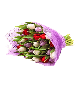 Bouquet de 30 tulipanes | Regala Amor Vibrante