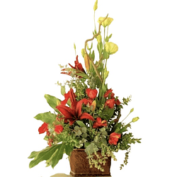 Arreglo floral lisianthus y liliums  | Regala Cariño Sincero