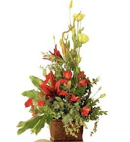 Arreglo floral lisianthus y liliums  | Regala Cariño Sincero