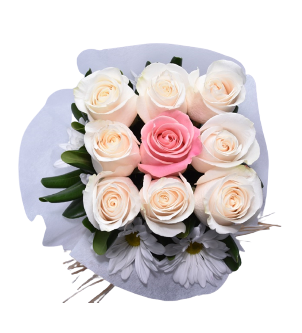 9 rosas en base provenzal | Expresa Admiración 