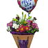 Bolso de Flores Silvestre con Globo Mamá