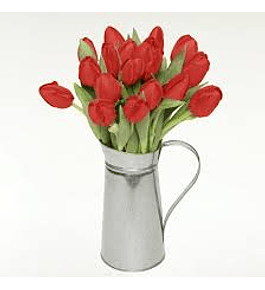 Jarra de 15 tulipanes