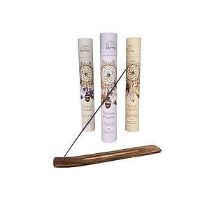 Caja inciensos con porta incienso madera