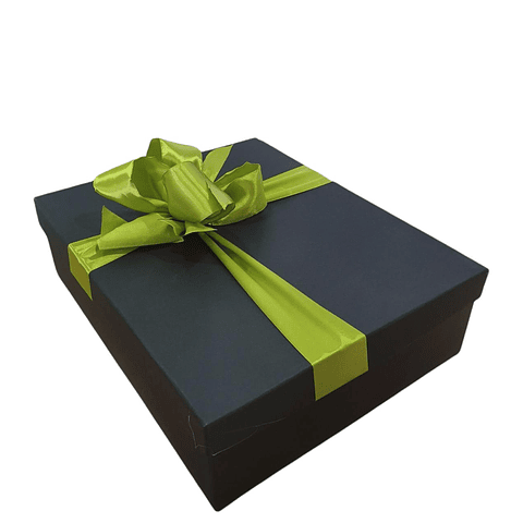 Caja de Regalo Negra con Cinta