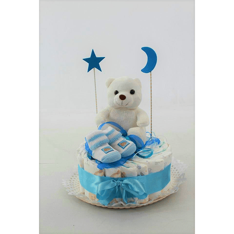 Torta de Pañales con Peluche