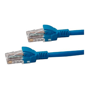 Cable De Red Patch Cord Certificado Cat6 2 Mts Azul