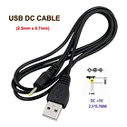 Cable Usb A Dc 2.5mm X 0.7mm 5v 2