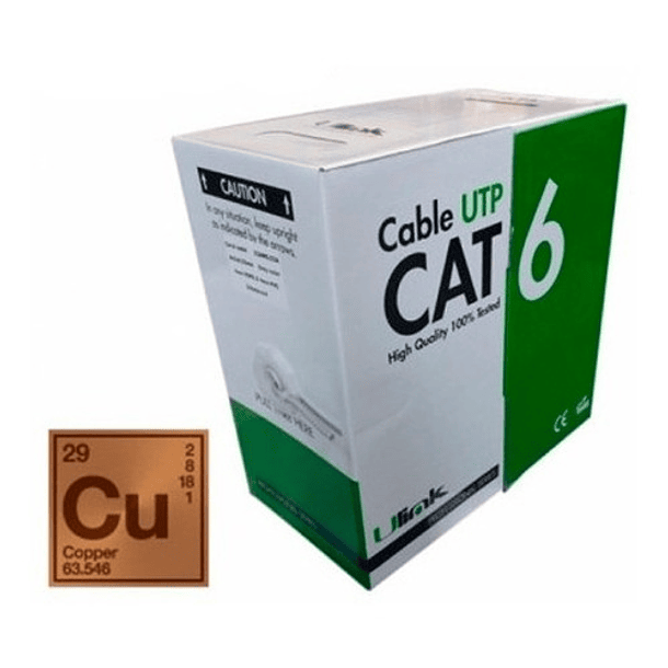 Cable De Red Utp Cat6 Caja De 305mts 100% Cobre / Premium 1