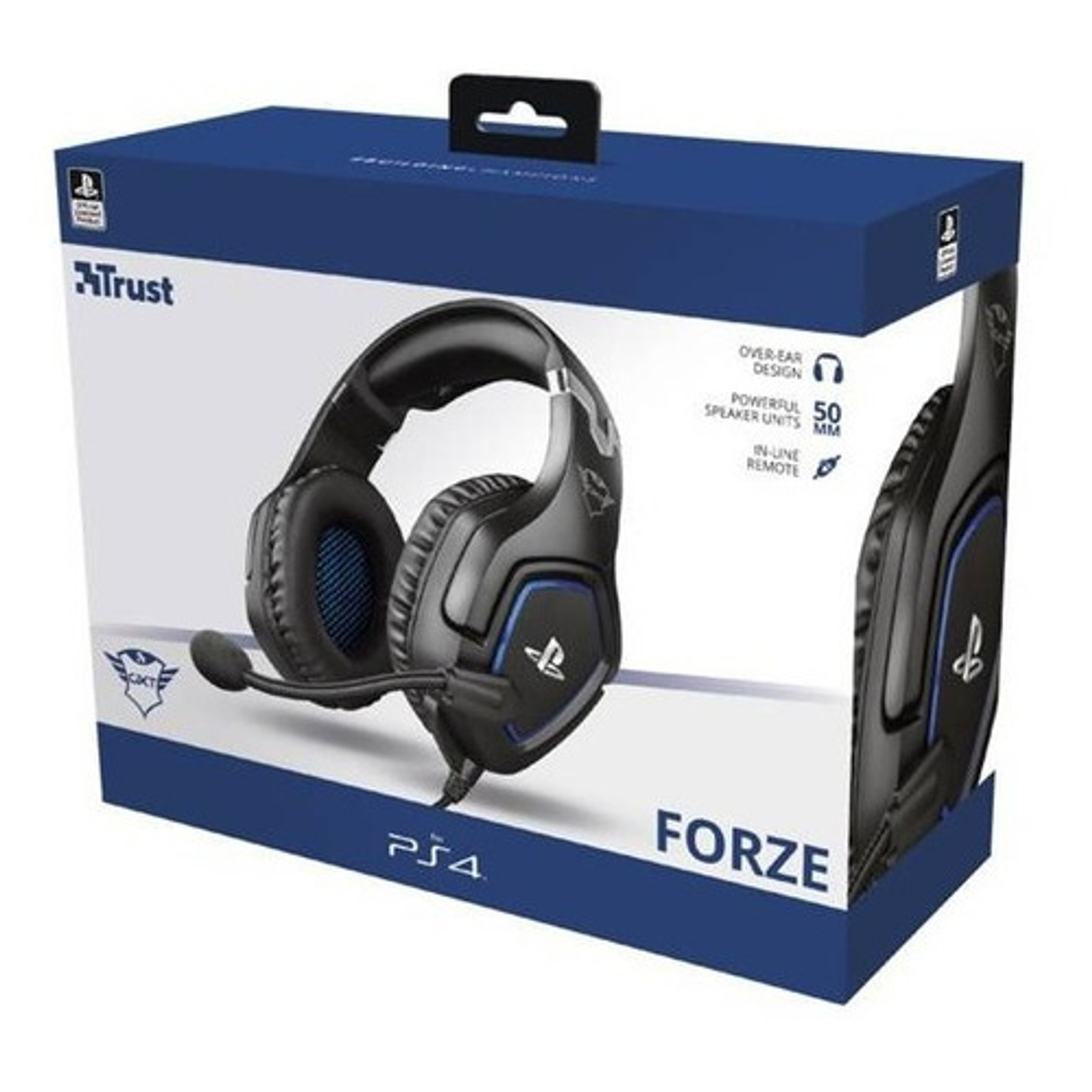 Audífonos Trust Gxt 488 Forze-b Gamer Color Negro Ps4 / Ps5