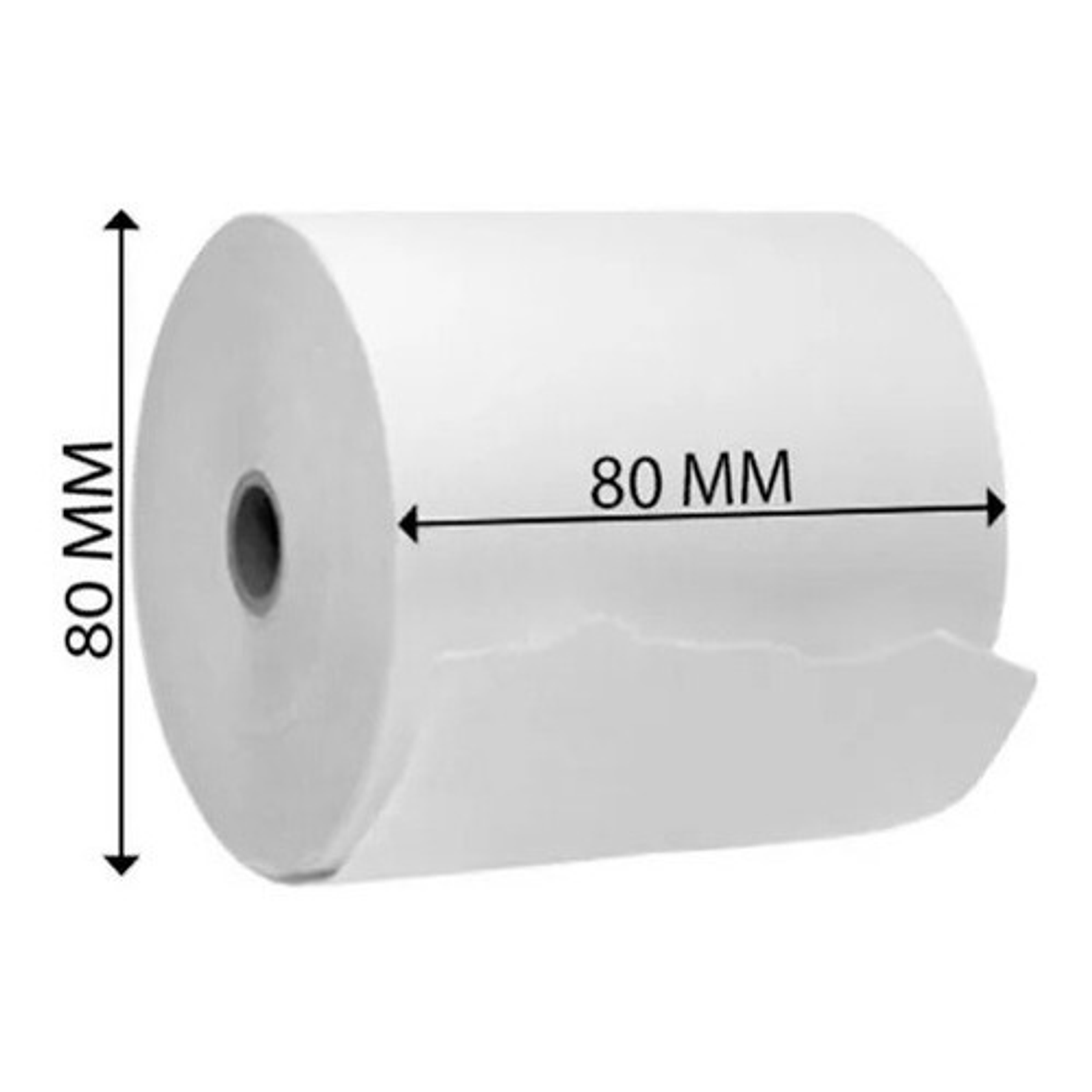 Rollo De Papel Térmico 80x80mm 59grs Pack De 5 Unidades