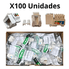 Módulo Rj45 Cat6 / Modulo De Red X100 Unidades 1