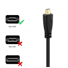 Cable Micro HDMI a HDMI 1.5m Full HD 3