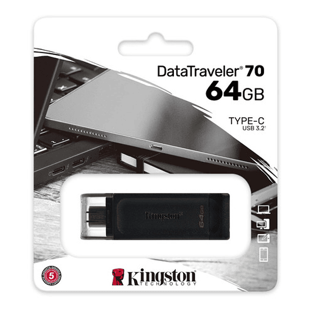 Pendrive Usb C 3.2 64gb Kingston Datatraveler 70 Dt70