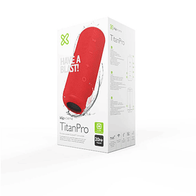 Parlante Bluetooth Titan Pro KBS-300RD IPX7 TWS 20hrs Rojo