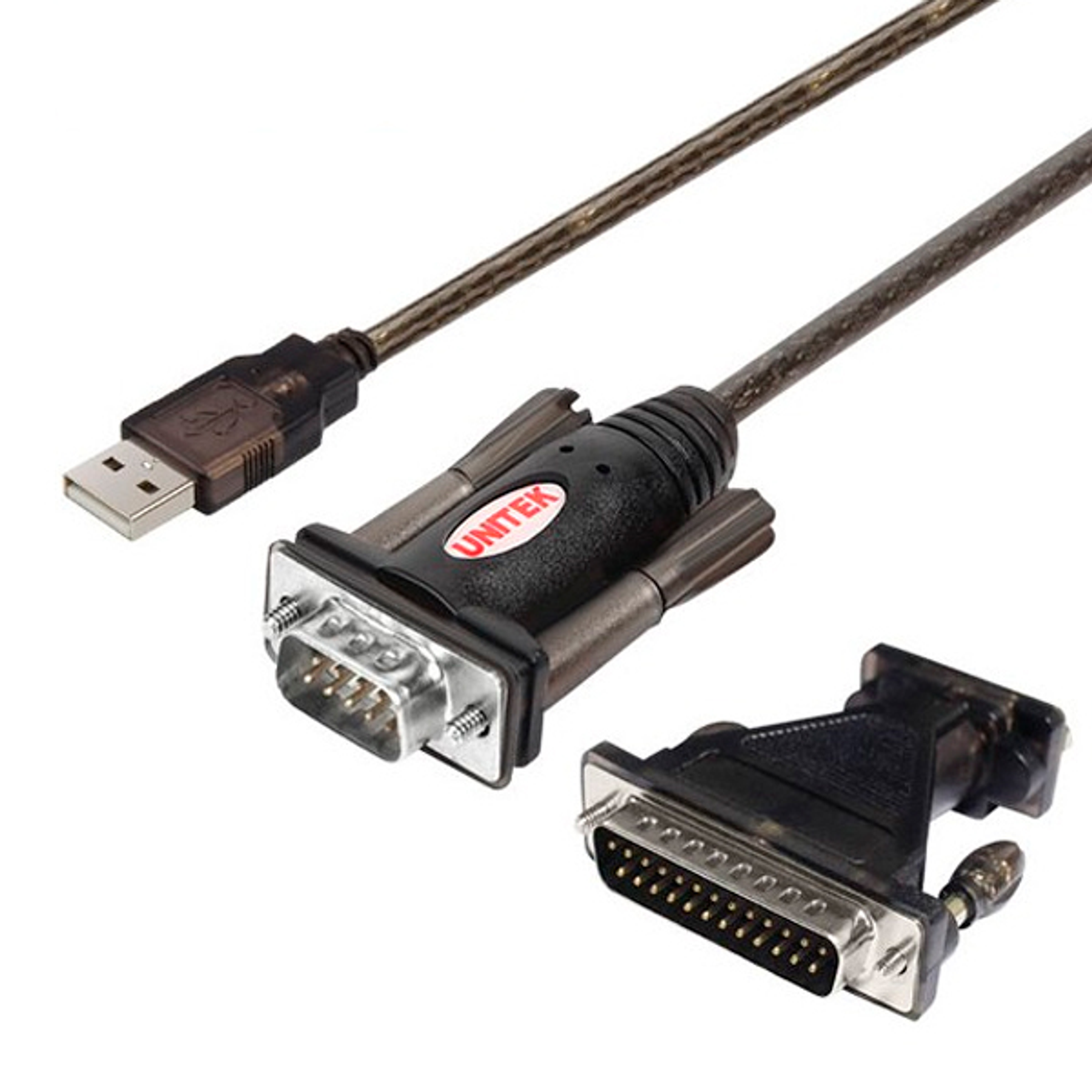 Adaptador USB a serial DB9 + DB25 Calidad Premium