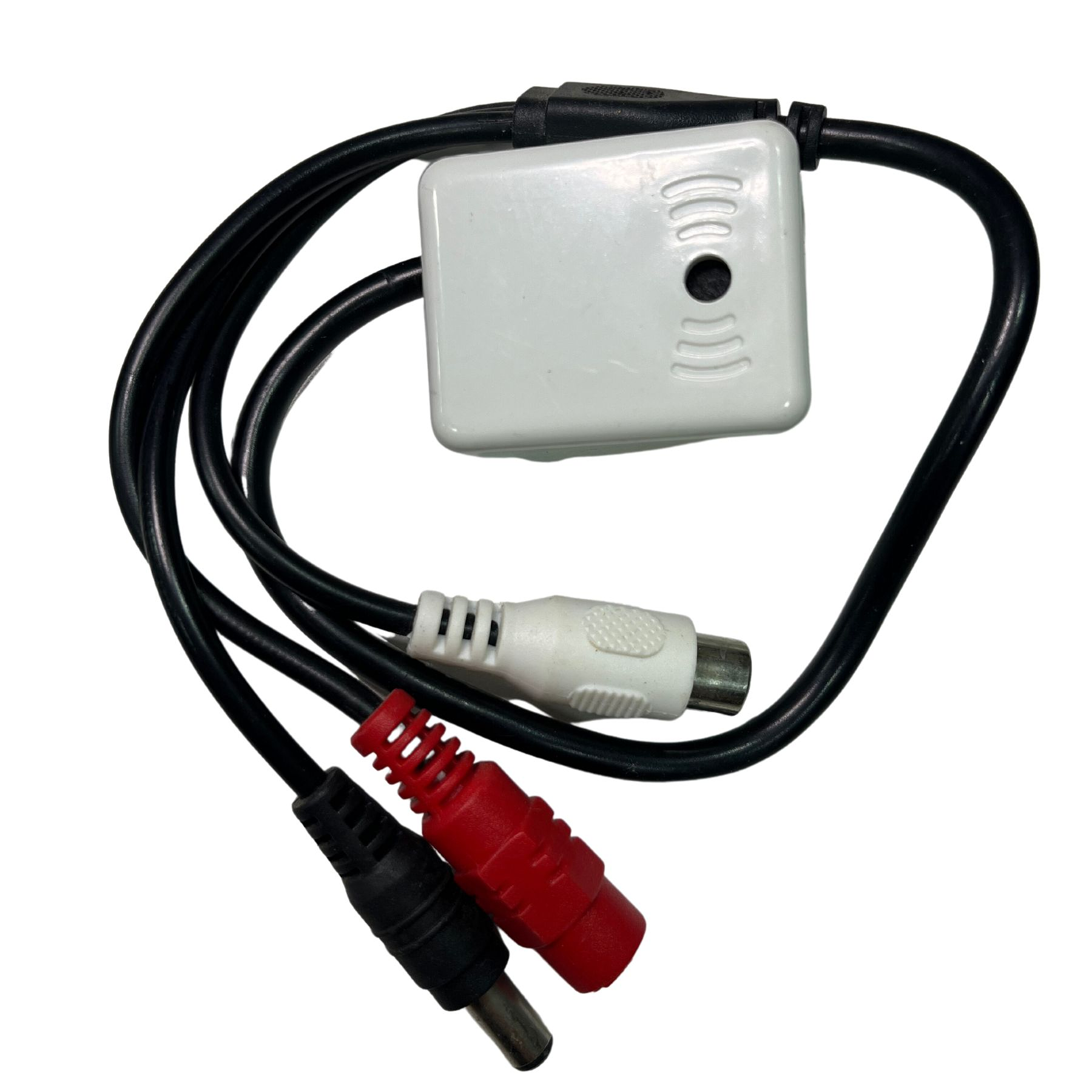 Micrófono para Camaras de seguridad CCTV Cuadrado Plug + 2 DC