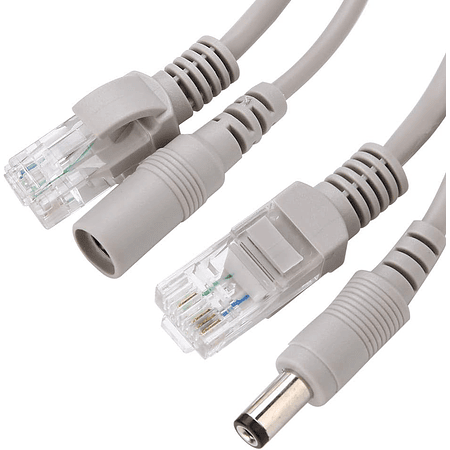 Cable de Red + DC 50M Para camaras de seguridad CCTV NVR