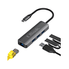 Adaptador Multipuerto Usb C 3.0 + RJ45  4 en 1 Ulink Alta Calidad