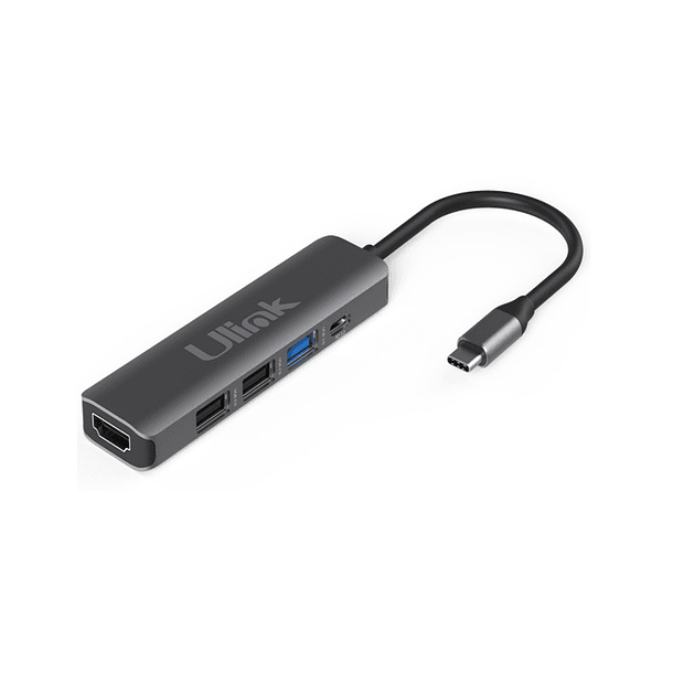 Adaptador Multipuerto USB C 5 en 1UL-ADC502 Ulink Alta Calidad 1