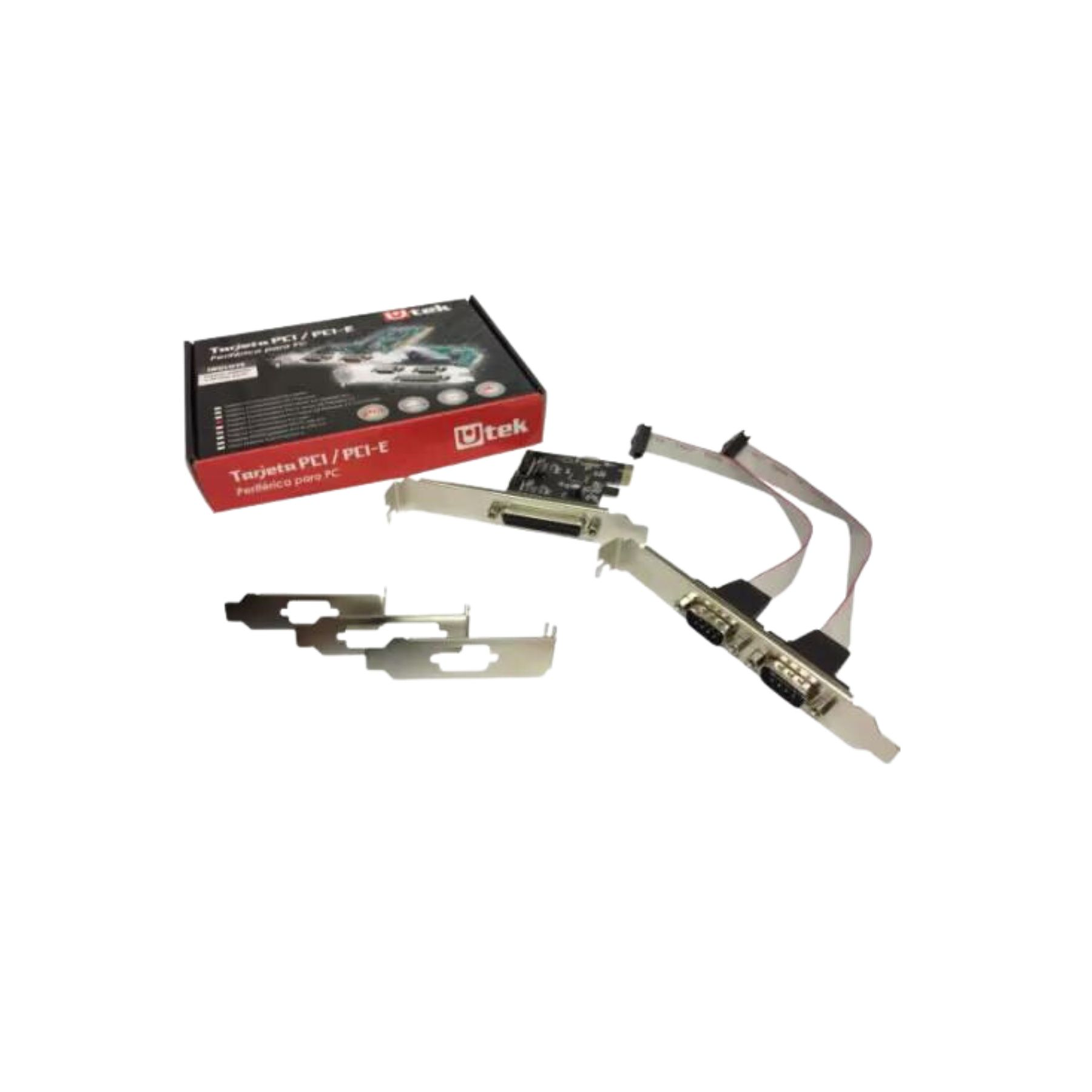 Tarjeta PCI Express Paralela Doble Bracket UT-2PCIESP