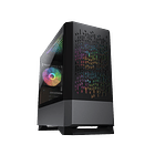 Gabinete Cougar MG 140 Iron Mid Tower Gris con Luz RGB 3