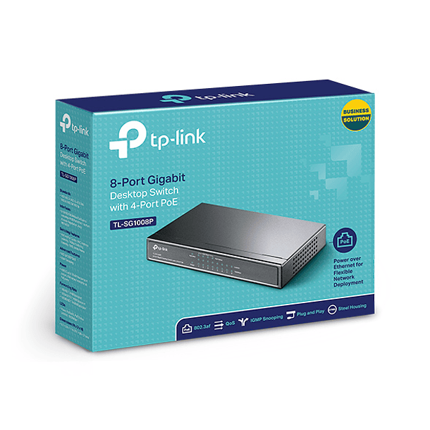 Switch Gigabit Tp-Link 8 Puertos con 4 Puertos Poe TL-SG1008P 4