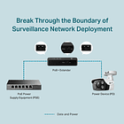 Adaptador Extensor PoE+ Fast Ethernet TL-PoE10E Hasta 250m 5