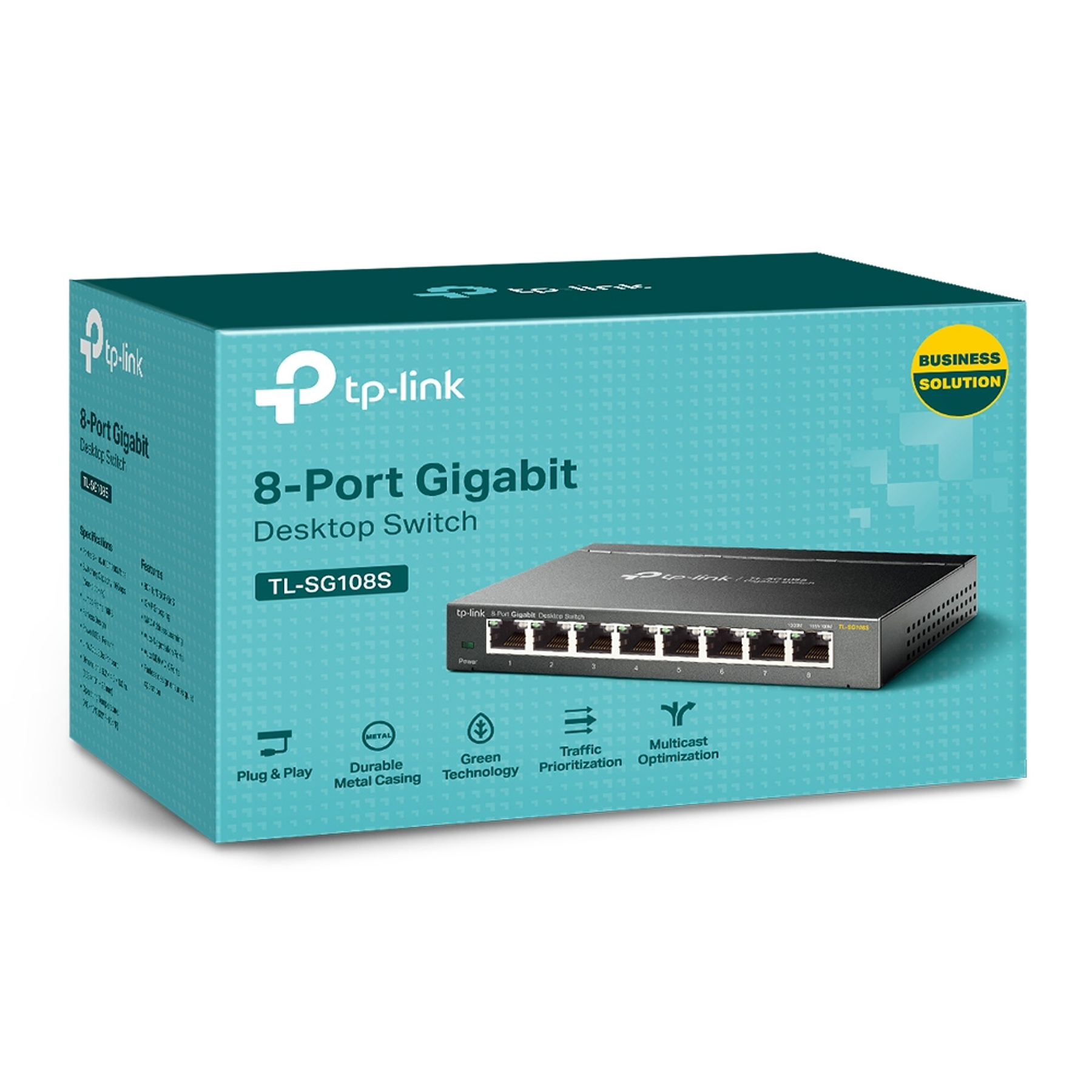 Switch 8 Puertos Gigabit 10/100/1000Mbps Metálico TL-SG108S