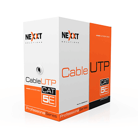 Cable de Red UTP Cat5e 100% Cobre 305M Exterior Nexxt Negro