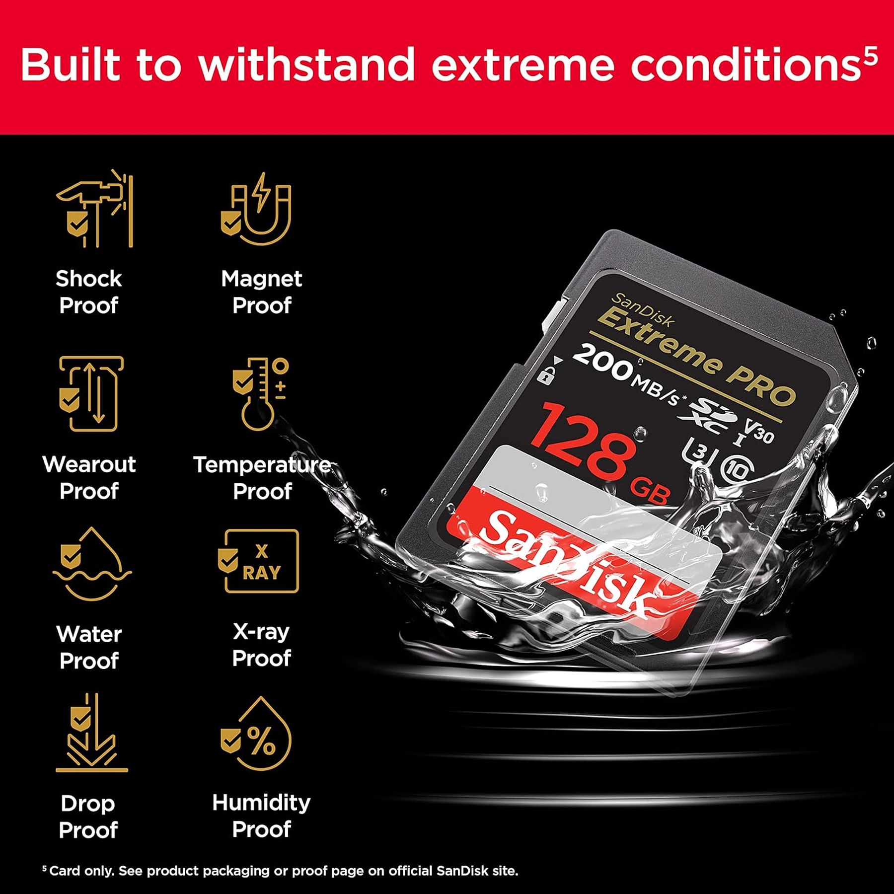 Memoria SD 128 Gb Extreme Pro SDXC UHS-I SanDisk