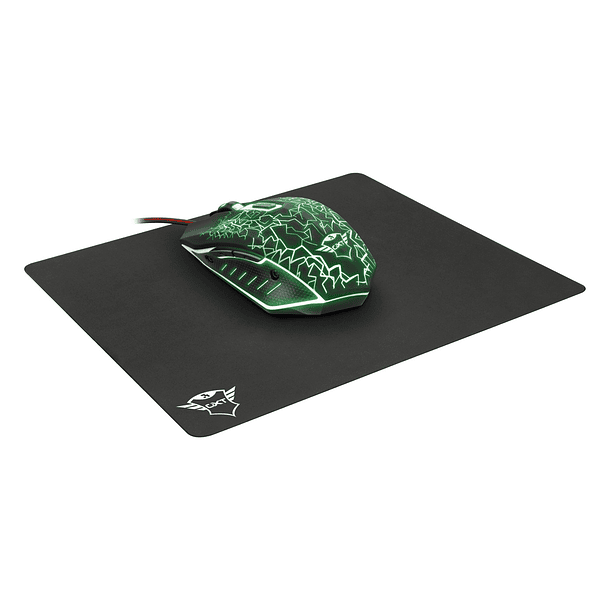 Mouse gamer Trust GXT 783 Izza negro + Mouse Pad 3