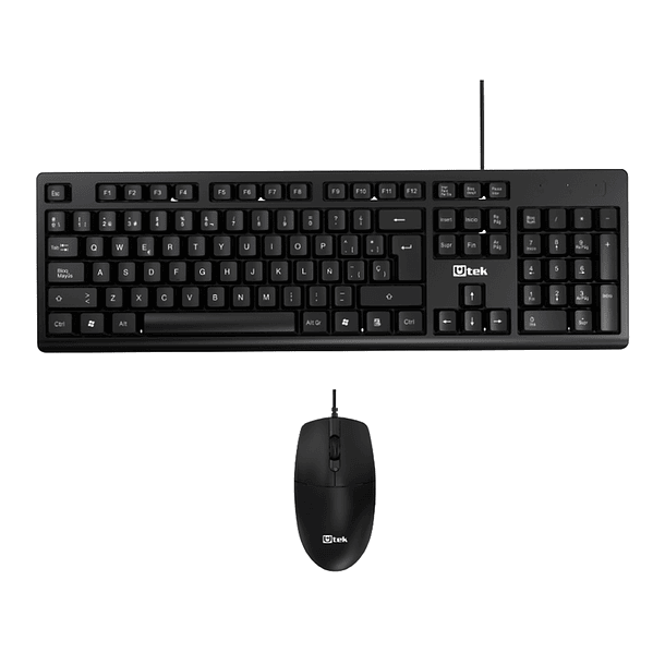 Kit Teclado y Mouse Alámbrico USB UT-KTD250 3