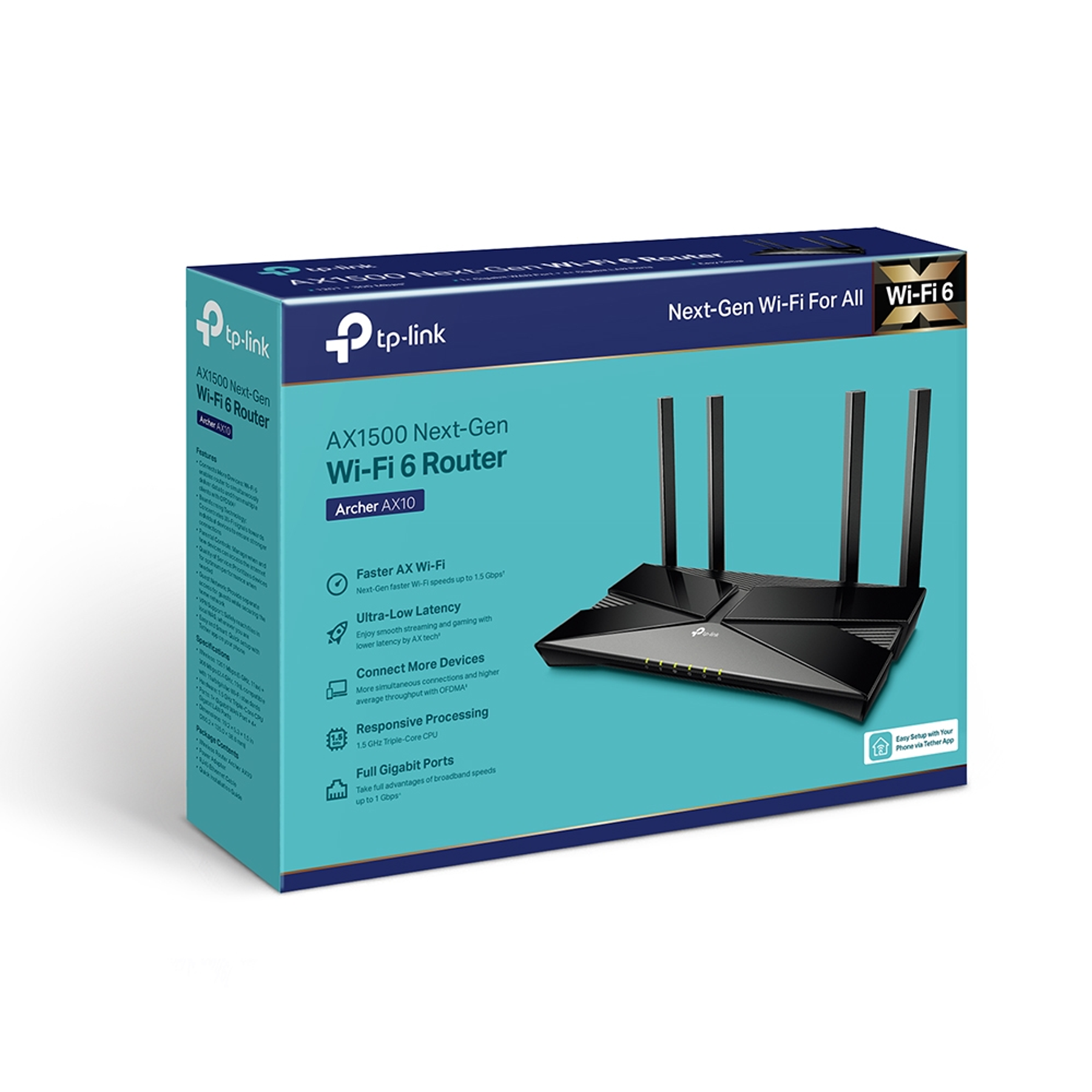 Router Dual Band Gigabit WIFI 6 Archer ax10 ax1500