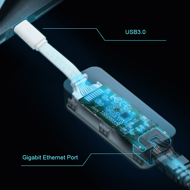 Adaptador de Red USB C a RJ45 Gigabit USB 3.0 UE300C 5